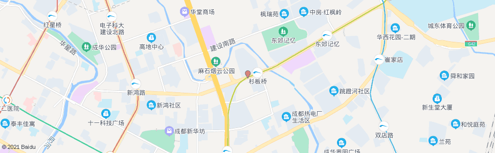 成都杉板桥路_公交站地图_成都公交_妙搜公交查询2025