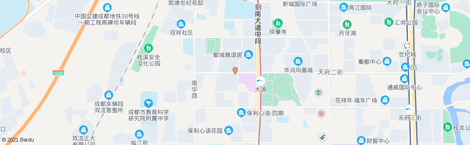 成都天府二街西_公交站地图_成都公交_妙搜公交查询2025