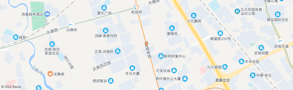 成都武青南路武青东四路口_公交站地图_成都公交_妙搜公交查询2025