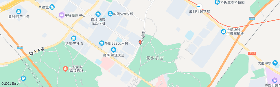 成都银杏大道海棠路口_公交站地图_成都公交_妙搜公交查询2024