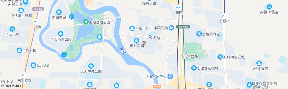 成都二江路一段_公交站地图_成都公交_妙搜公交查询2025