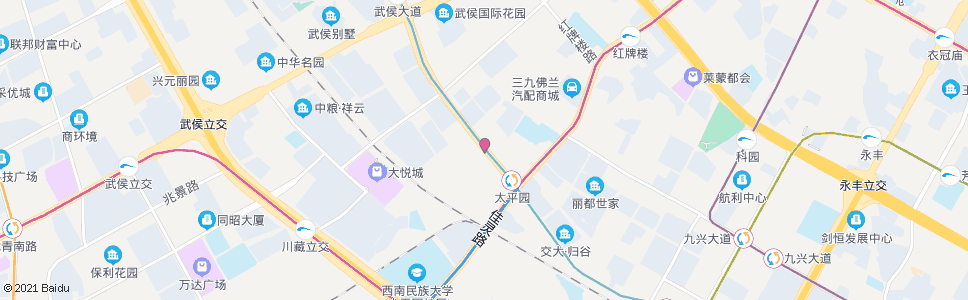 成都武阳大道川藏路口_公交站地图_成都公交_妙搜公交查询2025