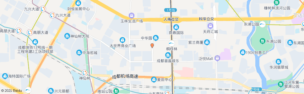 成都桐梓林东路中_公交站地图_成都公交_妙搜公交查询2025