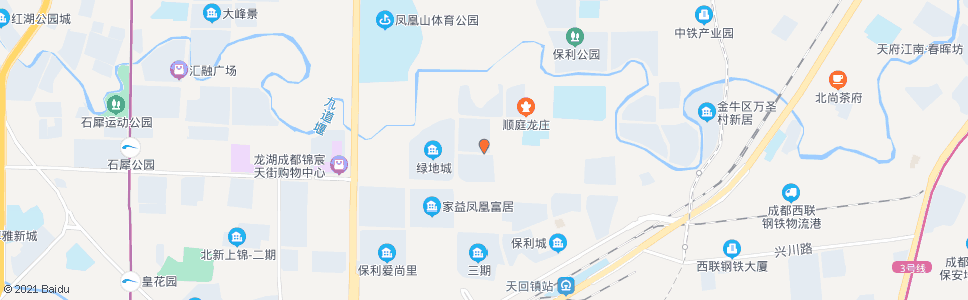 成都北延新居A区南大门_公交站地图_成都公交_妙搜公交查询2025