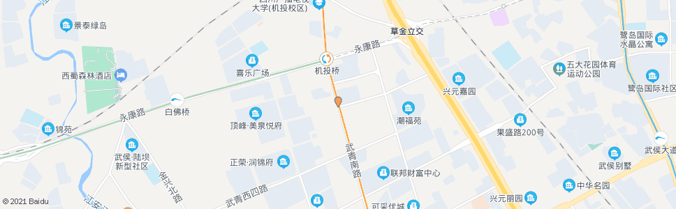 成都武青南路武青西二路口_公交站地图_成都公交_妙搜公交查询2024