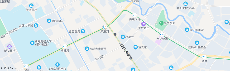 成都红光路北_公交站地图_成都公交_妙搜公交查询2025