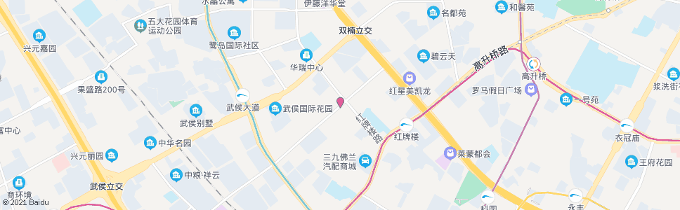 成都永顺路红牌楼路_公交站地图_成都公交_妙搜公交查询2024