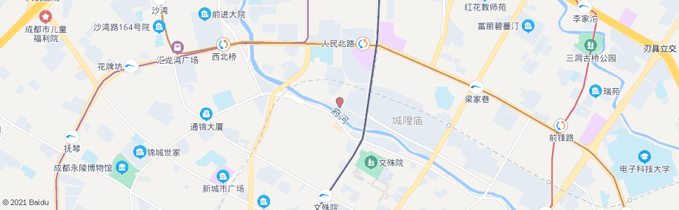 成都新村河边街口_公交站地图_成都公交_妙搜公交查询2024