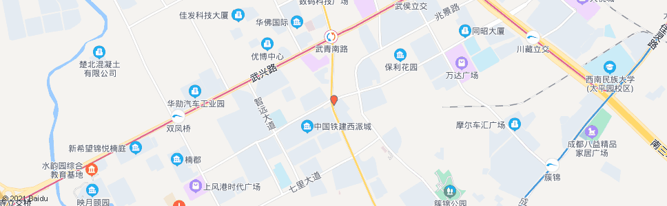 成都武侯大道万兴路口_公交站地图_成都公交_妙搜公交查询2024