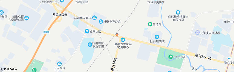 成都物联大道双黄路口_公交站地图_成都公交_妙搜公交查询2025