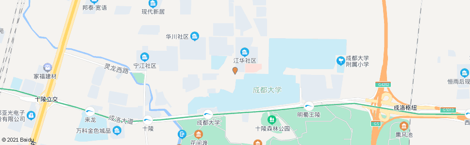 成都江华路灵龙路口_公交站地图_成都公交_妙搜公交查询2025