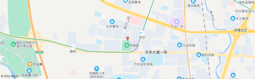 成都光华东三路光华北四路口_公交站地图_成都公交_妙搜公交查询2024