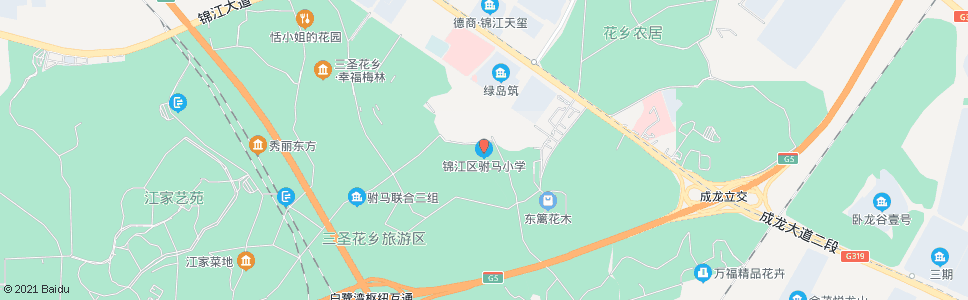 成都驸马小学_公交站地图_成都公交_妙搜公交查询2025