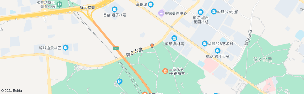 成都锦江大道幸福路口_公交站地图_成都公交_妙搜公交查询2025