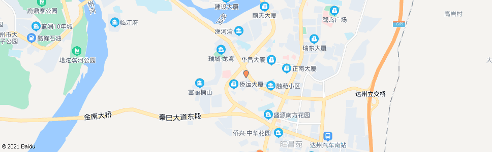 达州市建行_公交站地图_达州公交_妙搜公交查询2024