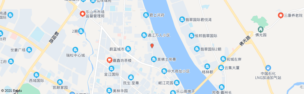 乐山岷河南街路口_公交站地图_乐山公交_妙搜公交查询2024