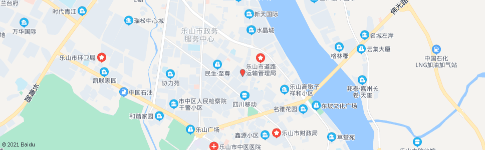 乐山市交警支队_公交站地图_乐山公交_妙搜公交查询2024