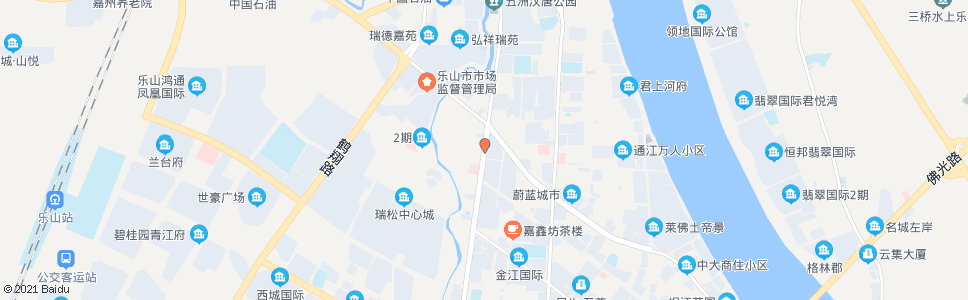 乐山白燕路嘉祥路口_公交站地图_乐山公交_妙搜公交查询2024