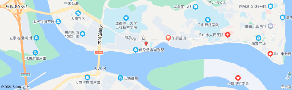 乐山肖坝派出所_公交站地图_乐山公交_妙搜公交查询2024