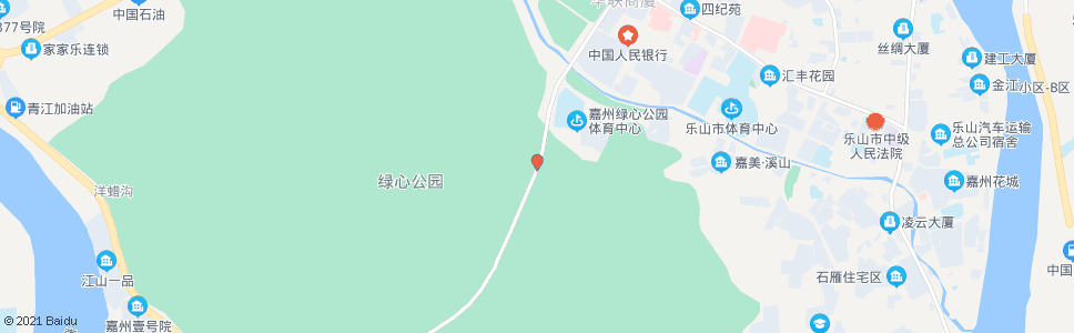 乐山绿心路北_公交站地图_乐山公交_妙搜公交查询2024