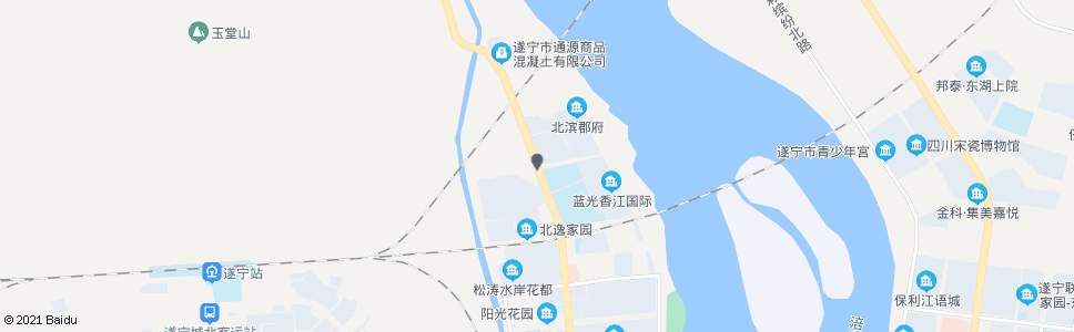 遂宁北固小学_公交站地图_遂宁公交_妙搜公交查询2025