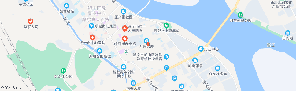 遂宁南小区菜市场_公交站地图_遂宁公交_妙搜公交查询2024