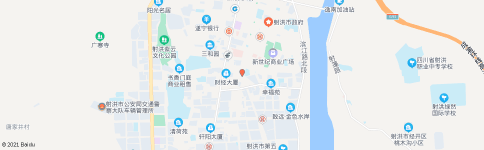 遂宁西门小广场_公交站地图_遂宁公交_妙搜公交查询2024