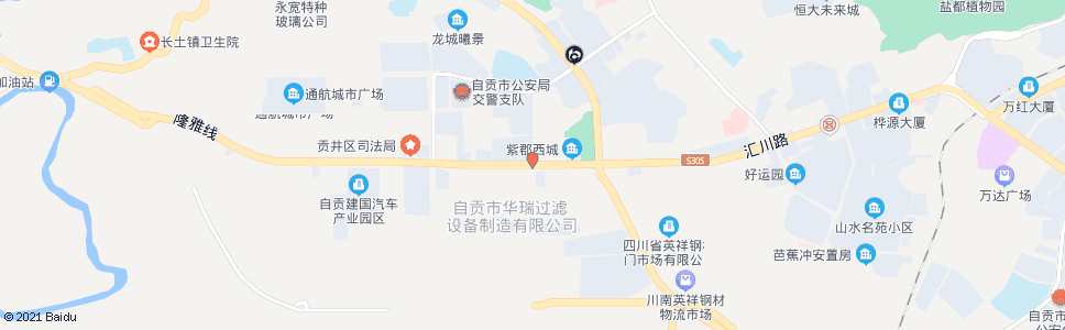 自贡一汽大众和众店_公交站地图_自贡公交_妙搜公交查询2024