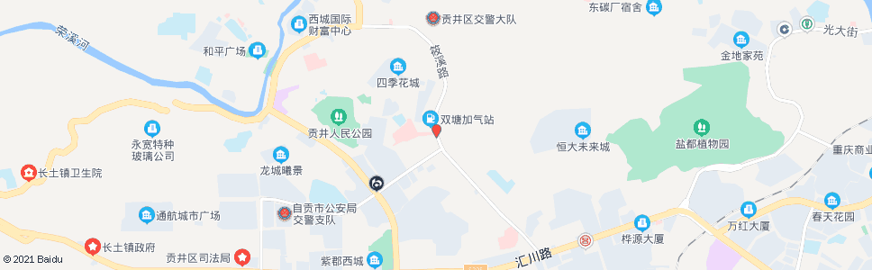 自贡五医院(东门)_公交站地图_自贡公交_妙搜公交查询2024