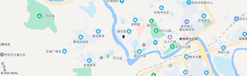 自贡同兴大酒店_公交站地图_自贡公交_妙搜公交查询2025