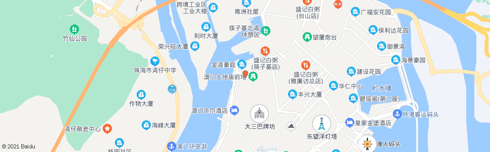 澳門沙梨頭海邊街_巴士站地圖_澳門巴士_妙搜巴士搜尋2024