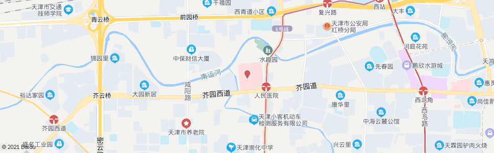 天津府君苗医院_公交站地图_天津公交_妙搜公交查询2025