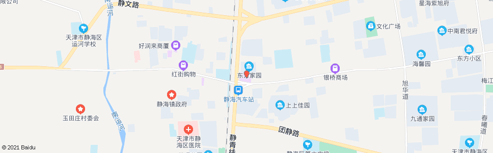 天津家世界(华润万家静海店)_公交站地图_天津公交_妙搜公交查询2024