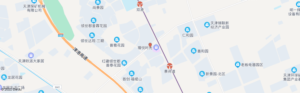 天津双港新家园北_公交站地图_天津公交_妙搜公交查询2025