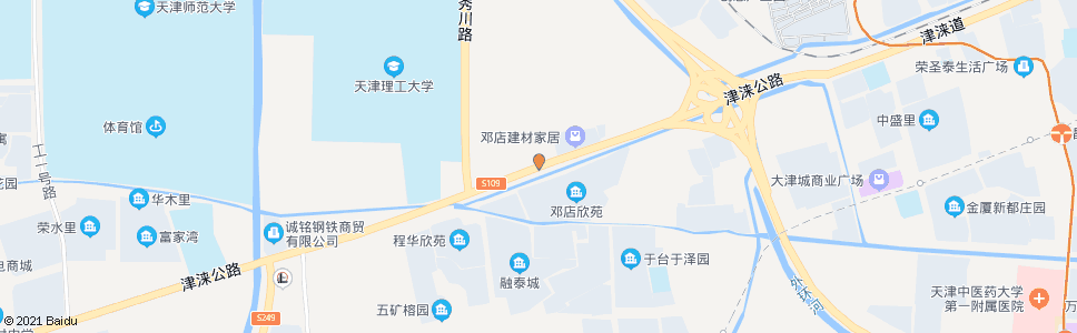 天津邓店村_公交站地图_天津公交_妙搜公交查询2025