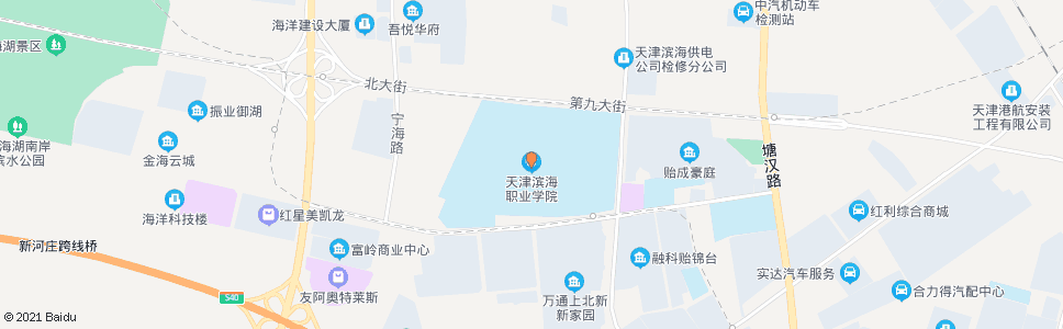 天津滨海职业技术学院_公交站地图_天津公交_妙搜公交查询2025