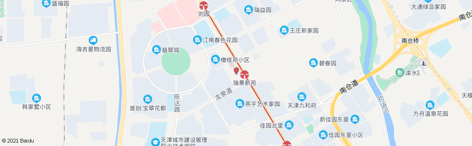 天津物美北辰店_公交站地图_天津公交_妙搜公交查询2025