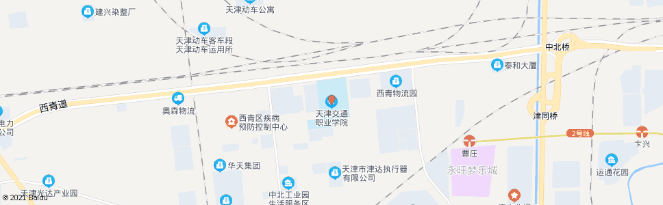 天津交通职业学院_公交站地图_天津公交_妙搜公交查询2025