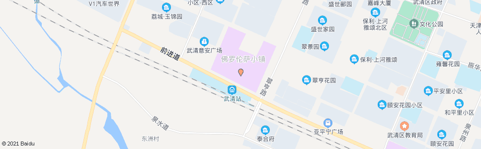 天津武清城际铁路站(佛罗伦萨小镇)_公交站地图_天津公交_妙搜公交查询2025