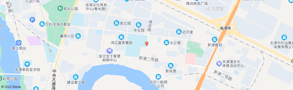 天津港滨路(816路)_公交站地图_天津公交_妙搜公交查询2025