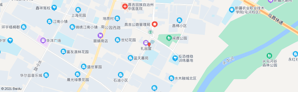 昌吉延南菜市场_公交站地图_昌吉公交_妙搜公交查询2024