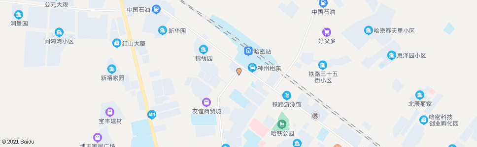 哈密饭店_公交站地图_哈密公交_妙搜公交查询2024