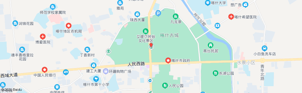 喀什建行_公交站地图_喀什公交_妙搜公交查询2025