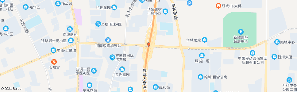 乌鲁木齐河南路立交桥_公交站地图_乌鲁木齐公交_妙搜公交查询2024