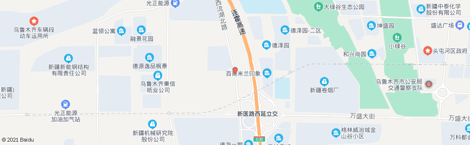 乌鲁木齐西流湖北路_公交站地图_乌鲁木齐公交_妙搜公交查询2024