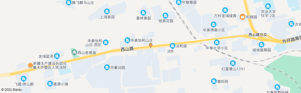 乌鲁木齐信达雅山新天地_公交站地图_乌鲁木齐公交_妙搜公交查询2025