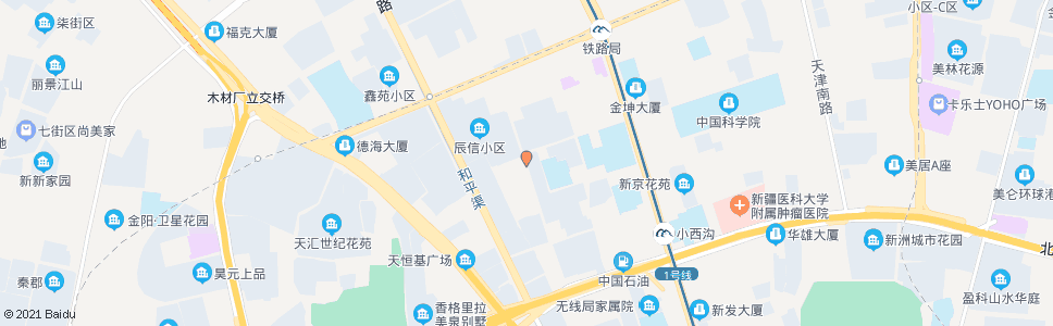 乌鲁木齐一建小学_公交站地图_乌鲁木齐公交_妙搜公交查询2024