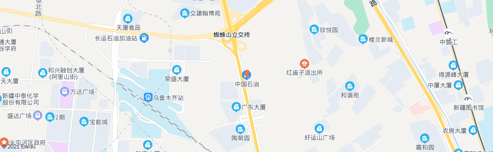 乌鲁木齐九家湾加油站_公交站地图_乌鲁木齐公交_妙搜公交查询2024