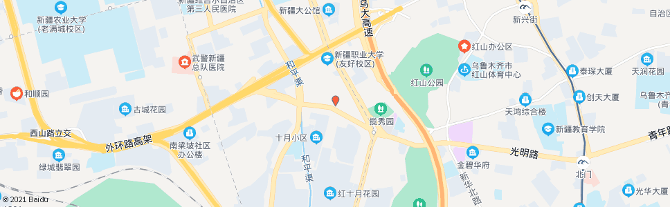 乌鲁木齐红山市场_公交站地图_乌鲁木齐公交_妙搜公交查询2025