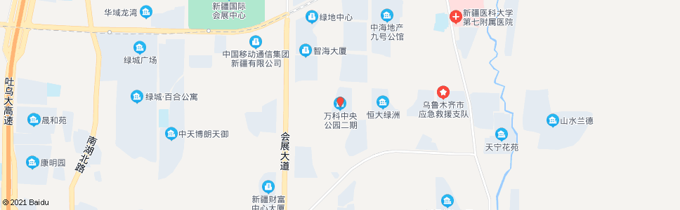 乌鲁木齐会展经六路_公交站地图_乌鲁木齐公交_妙搜公交查询2025